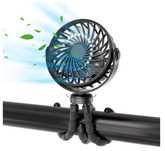 Portable Stroller Fan | Lightweight, USB Rechargeable, Safe Design