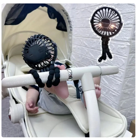 Portable Stroller Fan | Lightweight, USB Rechargeable, Safe Design