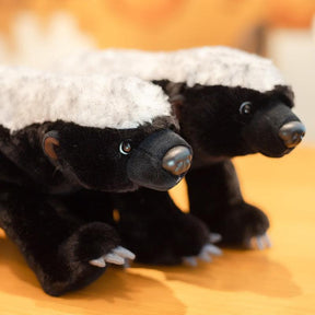Realistic Honey Badger Plush Toy | Soft, Cuddly Companion for Kids