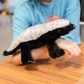 Realistic Honey Badger Plush Toy | Soft, Cuddly Companion for Kids