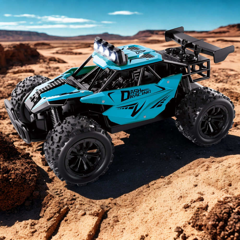Remote Control Racing Car | Durable Alloy Body with LED Lights