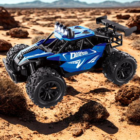 Remote Control Racing Car | Durable Alloy Body with LED Lights
