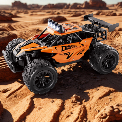 Remote Control Racing Car | Durable Alloy Body with LED Lights
