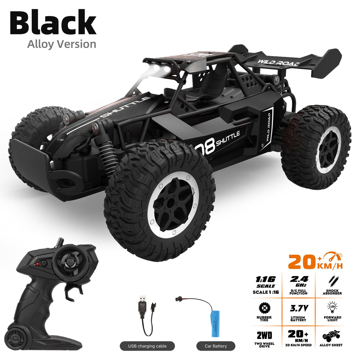 Off-Road Remote Control Car | Durable Alloy Body and High-Speed Fun