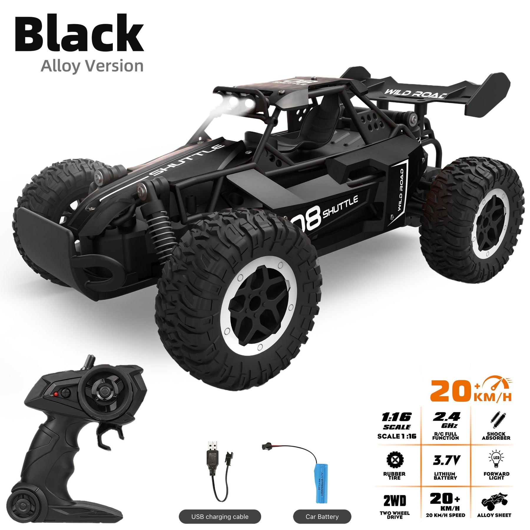 Off-Road Remote Control Car | Durable Alloy Body and High-Speed Fun