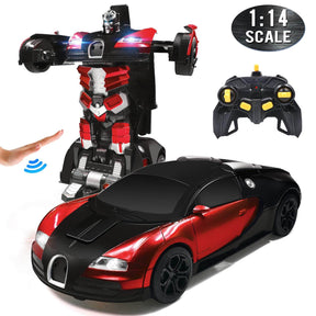 Transforming RC Robot Car | Gesture Control with LED Lights