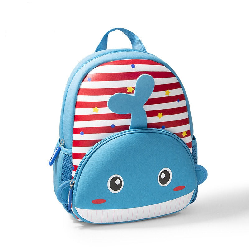 Striped Animal Backpack for Kids | Cute Design with Colorful Animals