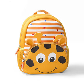 Striped Animal Backpack for Kids | Cute Design with Colorful Animals