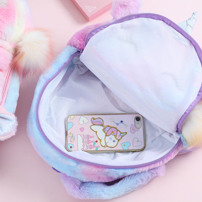 Unicorn Plush Backpack | Soft Cuddly Companion for Kids