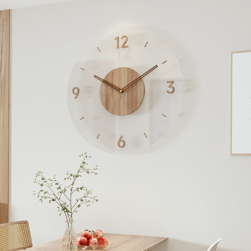 Nordic Wooden Wall Clock | Minimalist Design with Silent Movement