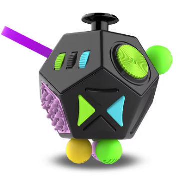 12-in-1 Anti-Stress Cube | Durable Sensory Toy for Focus
