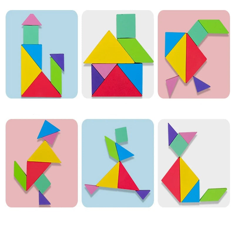 Geometric Puzzle Game | Magnetic Base for Creative Learning