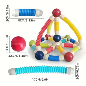 Magnetic Building Set | Flexible Shapes for Creative Play