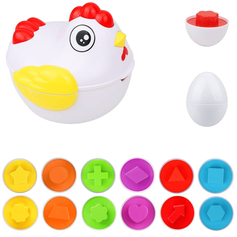 Shape Matching Puzzle Toy | Engaging Colorful Egg Sorting Game
