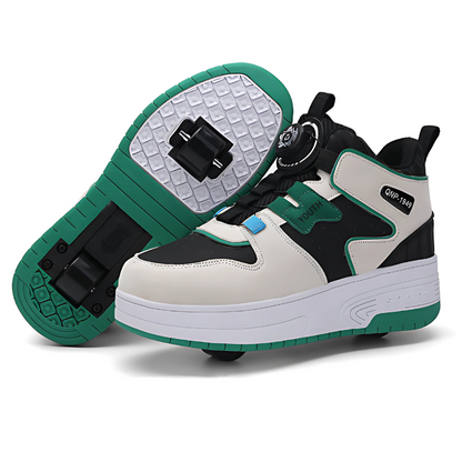 Kids' Adjustable Sneakers with Wheels | Breathable Comfort and Fun