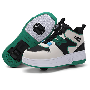 Kids' Adjustable Sneakers with Wheels | Breathable Comfort and Fun