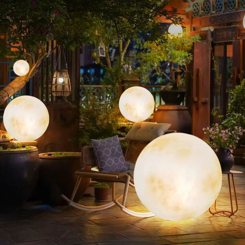 Solar Garden Moon Lamp | Elegant Outdoor Lighting Solution