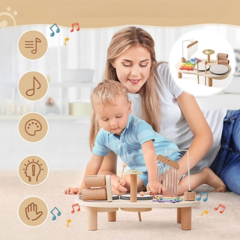 Toddler Music Table Toy | Interactive Xylophone and Cymbals