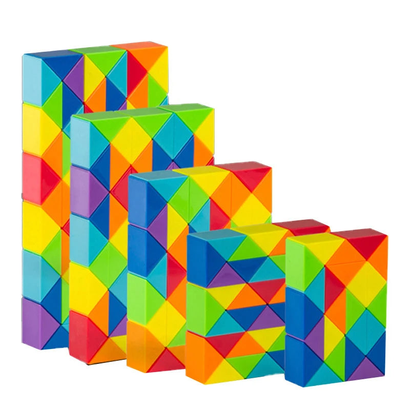 Colorful Snake Cube Puzzle | Non-Toxic, Creative Fun