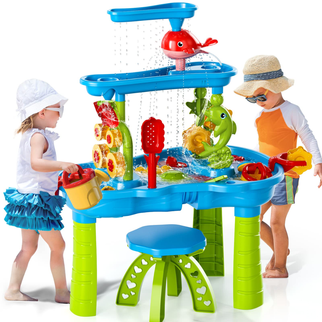 Kids Sand and Water Play Table | Durable Outdoor Fun with Accessories
