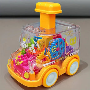 Gear-Driven Push Car Toy | Visible Gear System for Coordination
