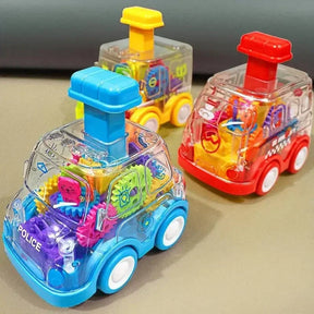 Gear-Driven Push Car Toy | Visible Gear System for Coordination