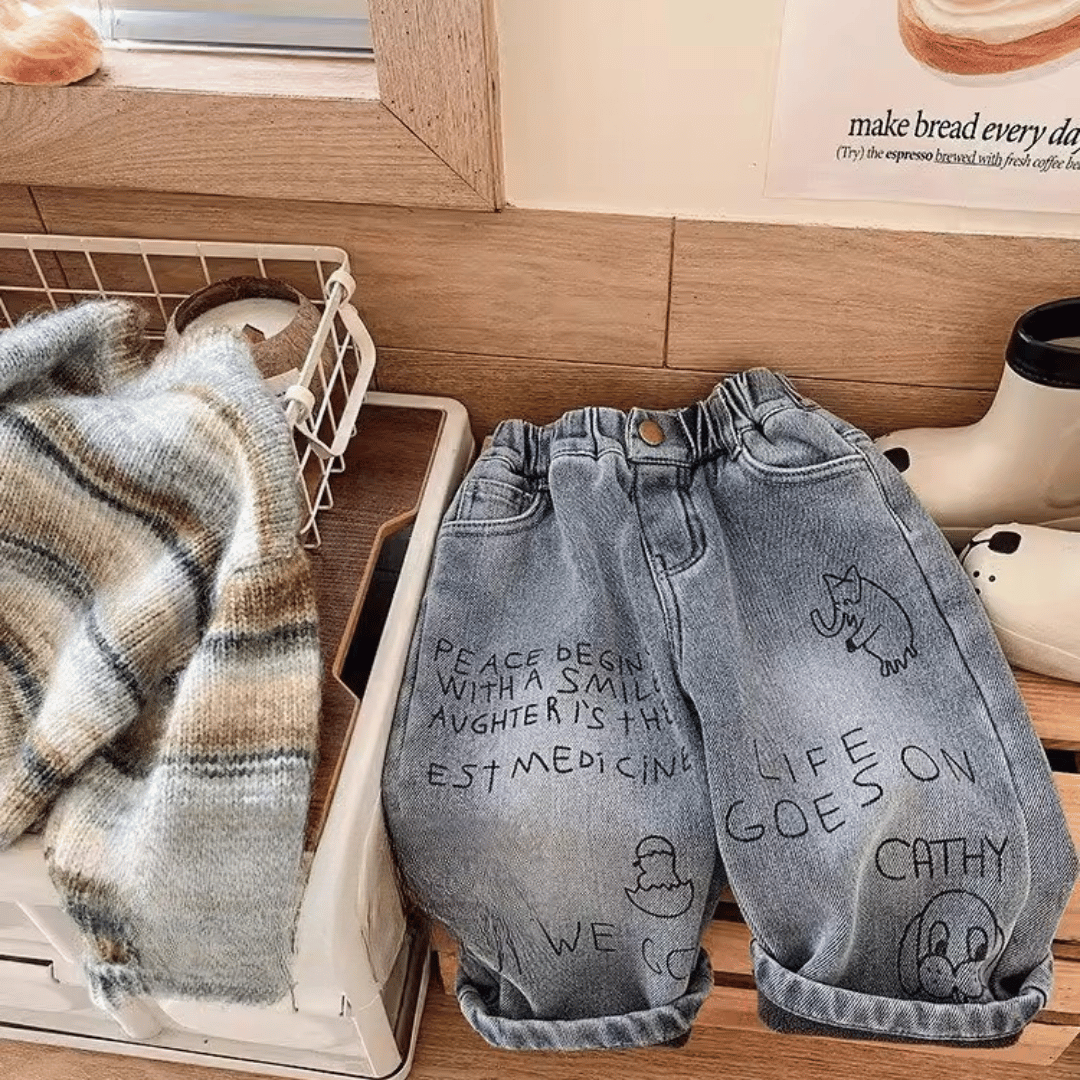 Kids Printed Denim Jeans | Fun Prints with Comfortable Fit