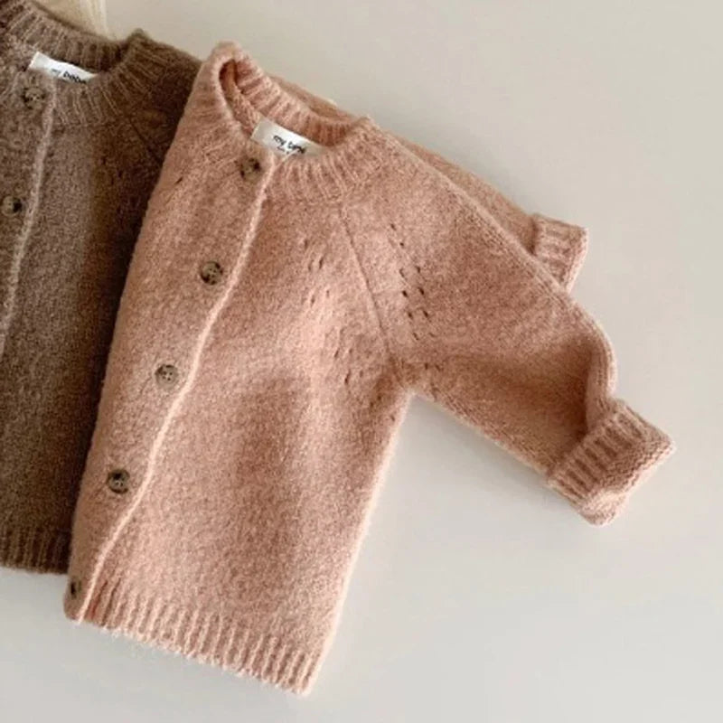 Knitted Kids Vest | Warm Cotton Cardigan for Toddlers