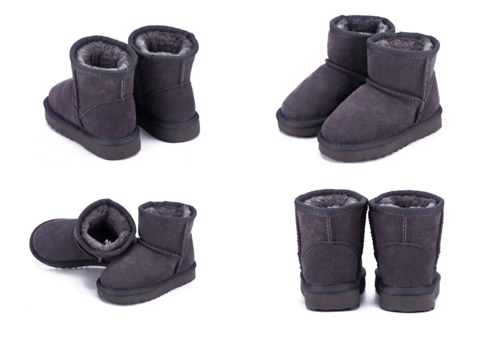 Kids Winter Fleece Boots | Warm, Non-Slip, Easy to Wear
