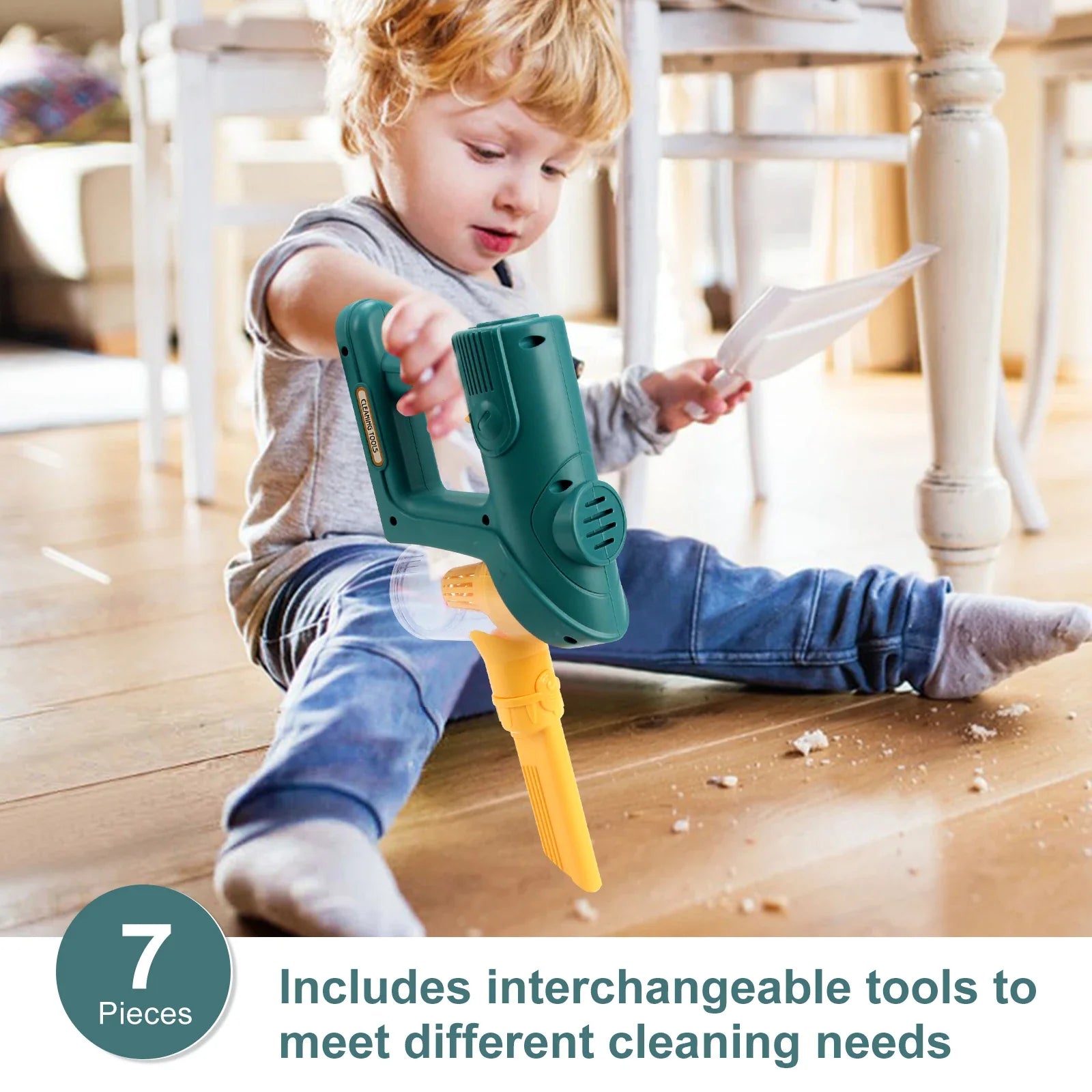 Kids Electric Toy Vacuum Cleaner | Interactive Play with Realistic Sounds