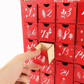 Wooden Advent Calendar | Charming Holiday Countdown Decor