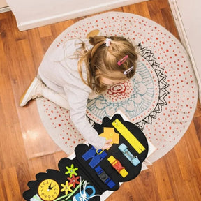 Toddler Activity Board Set | Dino Felt Book with Sensory Features