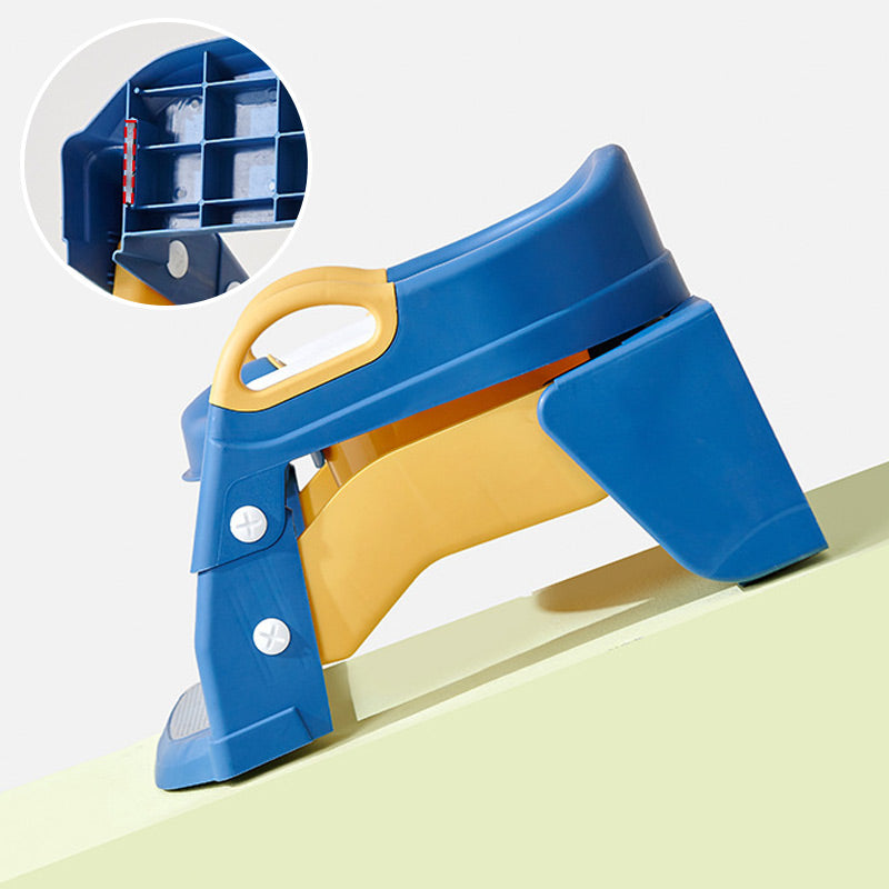 Toddler Toilet Training Seat | Adjustable Safe Plastic with Steps
