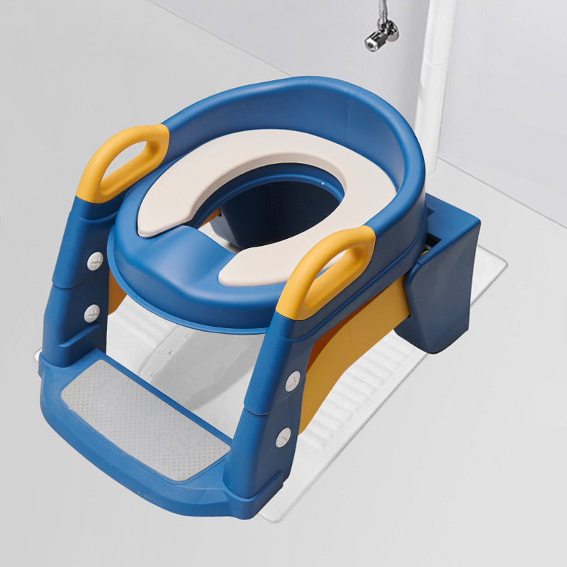 Toddler Toilet Training Seat | Adjustable Safe Plastic with Steps