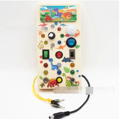 Montessori Game Board Toy | Interactive LED Lights and Switches
