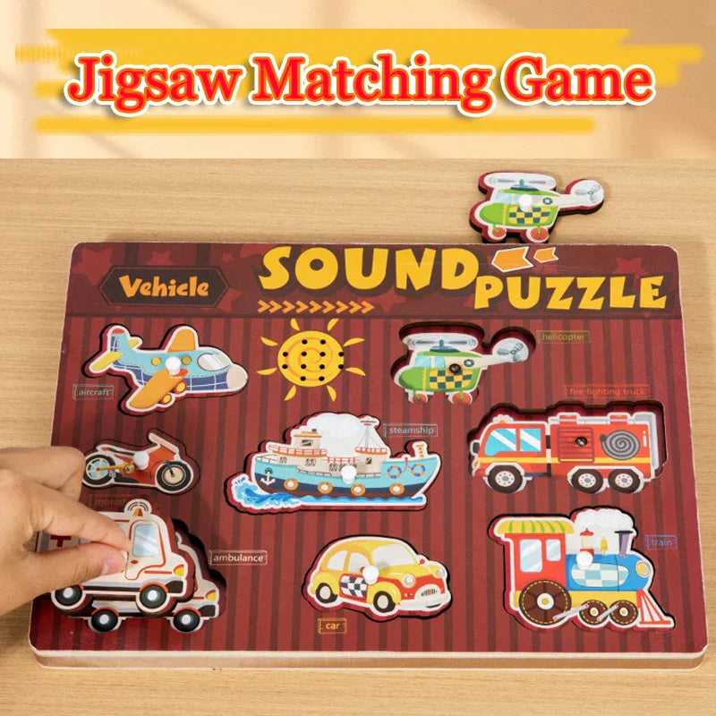 Educational Sound and Shape Game | Interactive Montessori Sensory Tool