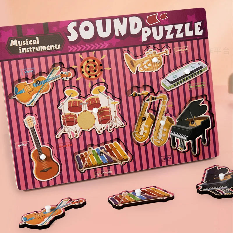 Educational Sound and Shape Game | Interactive Montessori Sensory Tool