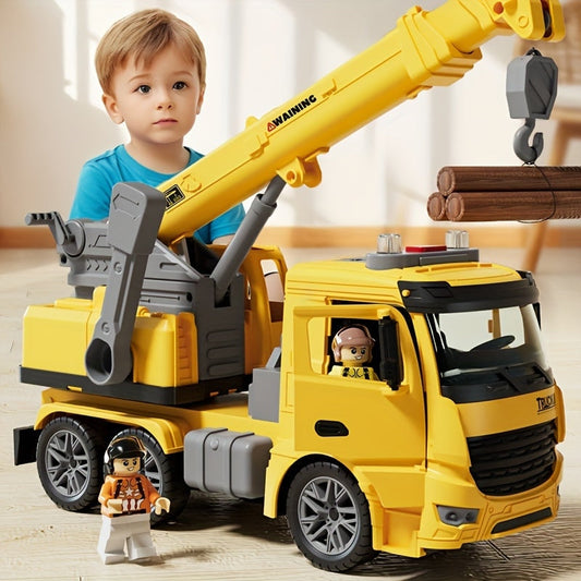 Construction Crane Truck Toy | Lights, Sounds & Moving Arm