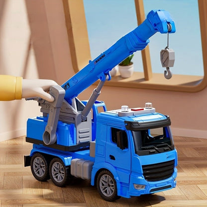 Construction Crane Truck Toy | Lights, Sounds & Moving Arm