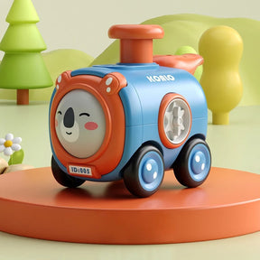 Animal Train Toy | Face-Changing Carriages with Whistle