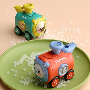 Animal Train Toy | Face-Changing Carriages with Whistle