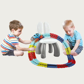 Race Track Building Set | Flexible Design with 360° Loop Action