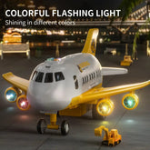 Transport Aircraft Toy Set | 6 Die-Cast Vehicles with Lights