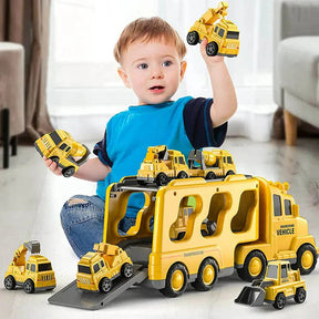Transport Truck Toy with Lights | Interactive Sound Effects for Kids