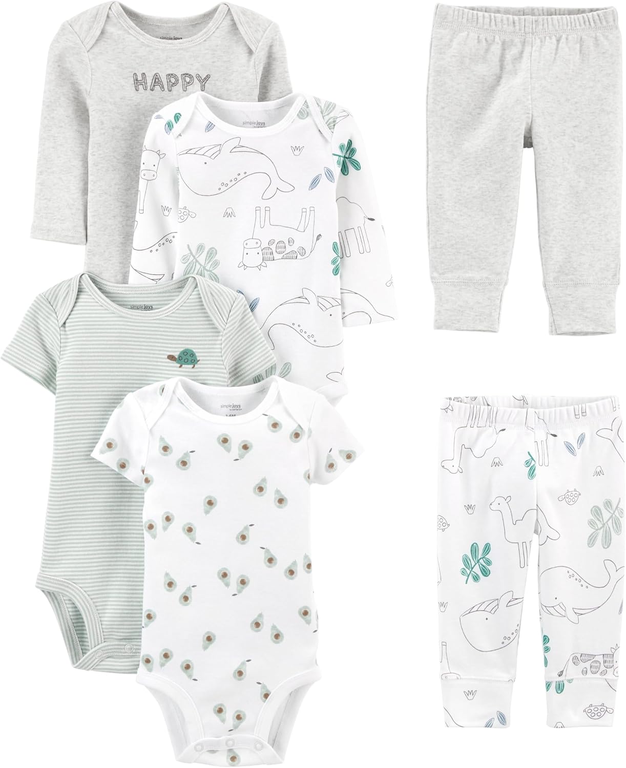 Baby Clothing Set | Soft 6-Piece Outfit for Comfort