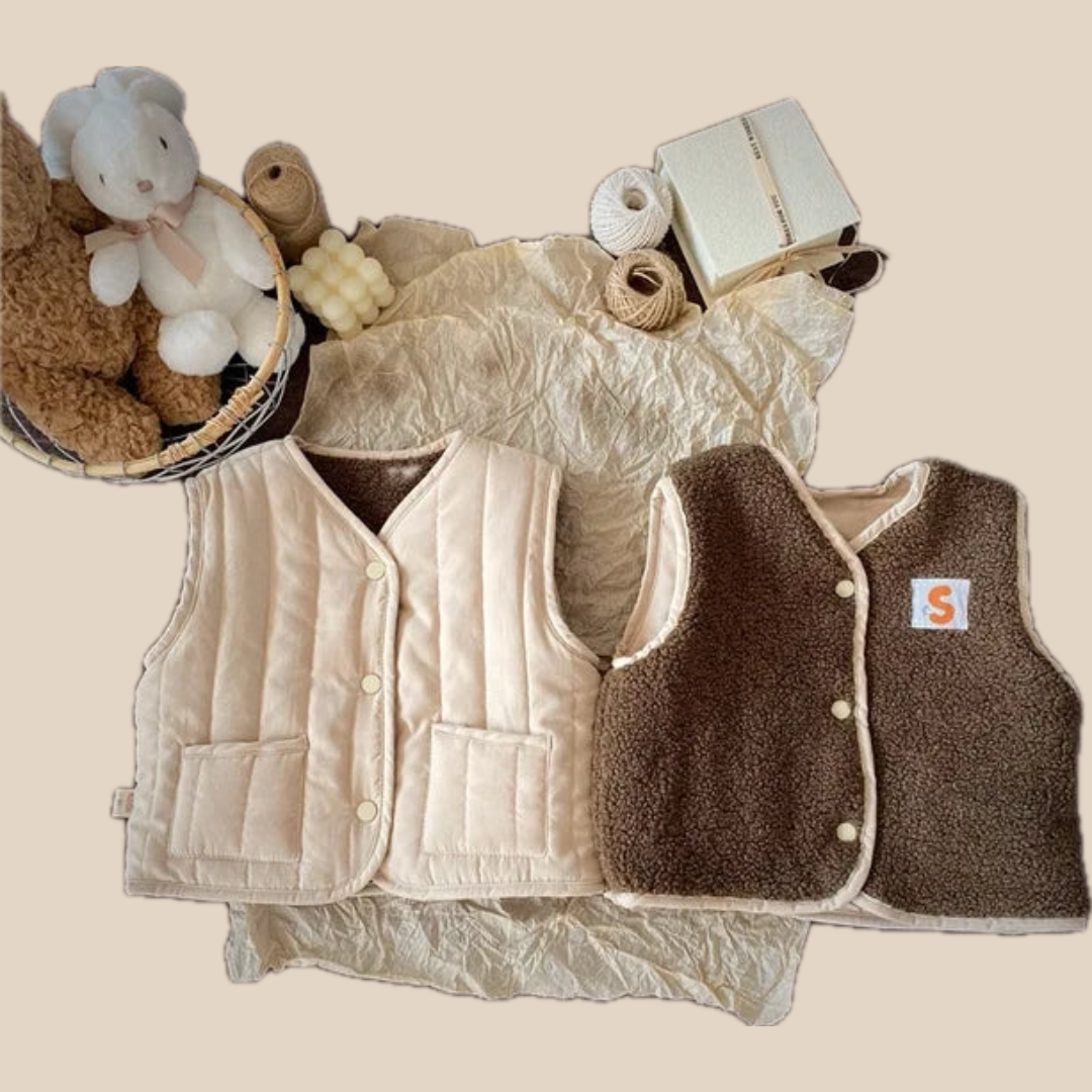 Reversible Kids Body Warmer | Lightweight Cotton for Ages 0-6