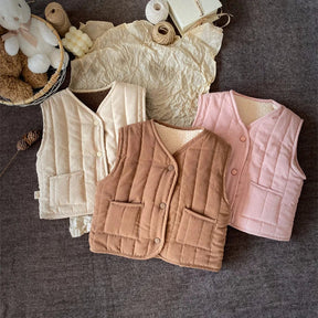 Reversible Kids Body Warmer | Lightweight Cotton for Ages 0-6