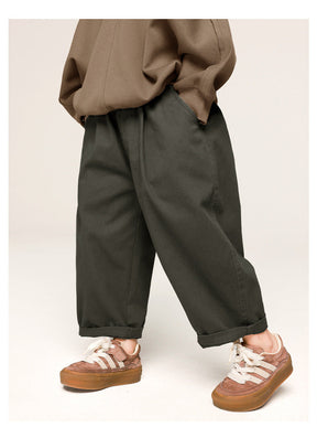 Unisex Kids Cotton Pants | Relaxed Fit for Comfort