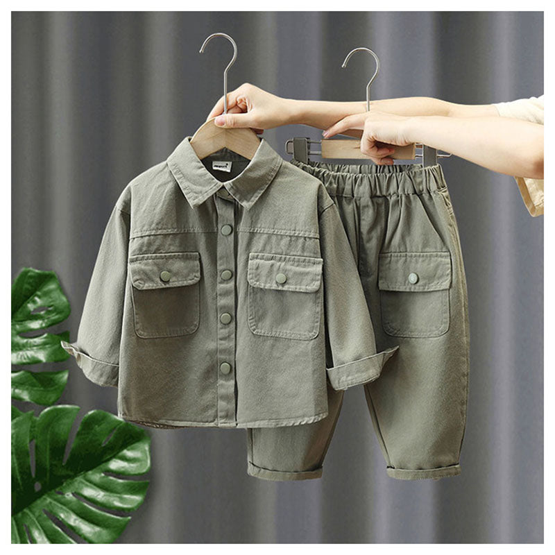 Unisex Kids' Outfit Set | Soft Cotton Jacket & Pants