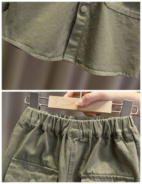 Unisex Kids' Outfit Set | Soft Cotton Jacket & Pants